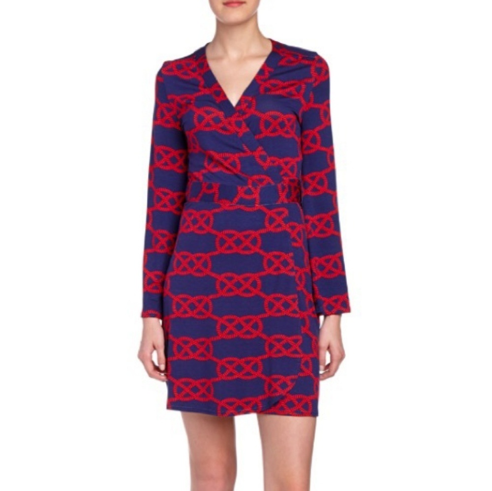Macbeth Collection Nautical Rope Red Wrap Dress XS - Picture 8 of 8